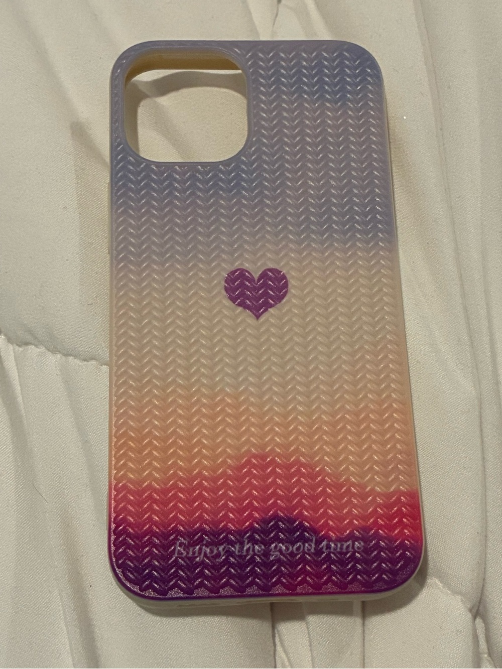 Cute Multicolor iPhone 12 Mini/13 Mini Heart Case NWOT